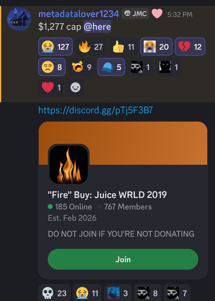 How convenient that there's 1300$ cap in a groupbuy where the song holder himself "goated" 1500$ to his own groupbuy