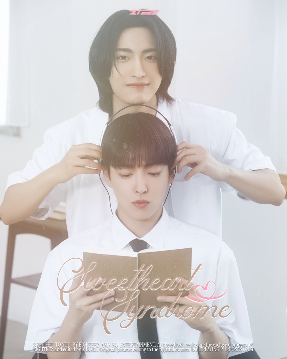 ᅠ
ᅠ
Shared earphones, same page,
同じ時間を分け合う午後。
No promises, no rush,
ただ、隣がいちばん落ち着く。

𝗚𝗼𝗿𝗼 &amp; 𝗛𝗮𝗿𝘂

#EIGHTEEZ #SWEETHEARTSYNDROME
#GORO #HARU 
ᅠ
ᅠ