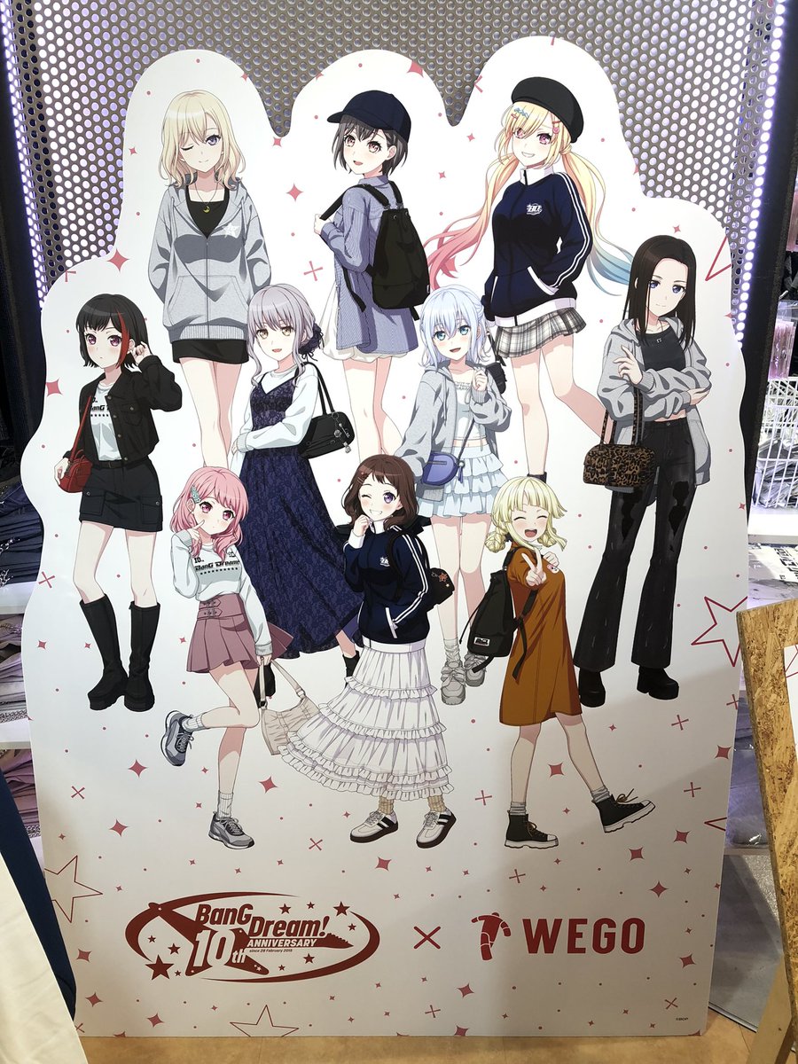 バンドリ×WEGO コラボ ましろちゃん無事に確保！ 缶バッジ一発でましろ