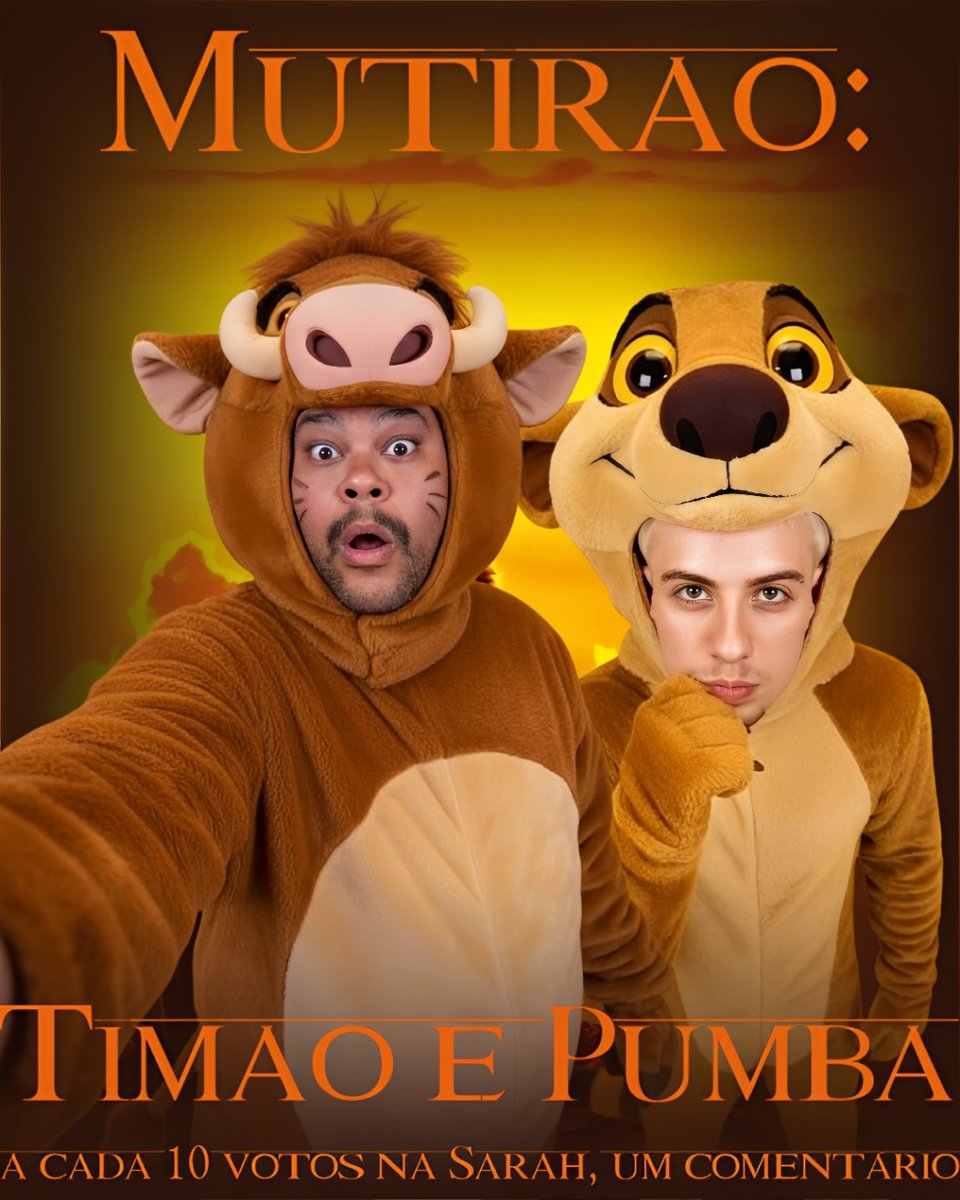 PORTALFELINAS's tweet photo. 🦦MUTIRÃO TIMÃO E BUMBA🐗
Feat: @babuusantana @julianofloss 

🗳️ A CADA 10 VOTOS DE TORCIDA, COMENTE UM EMOJI AQUI.

✅ O voto é para eliminar. VOTE FORA SARAH!

🔗: https://t.co/FhwaG4vmyZ

#ForaSarah #BBB26 https://t.co/OnSLXvkpVk