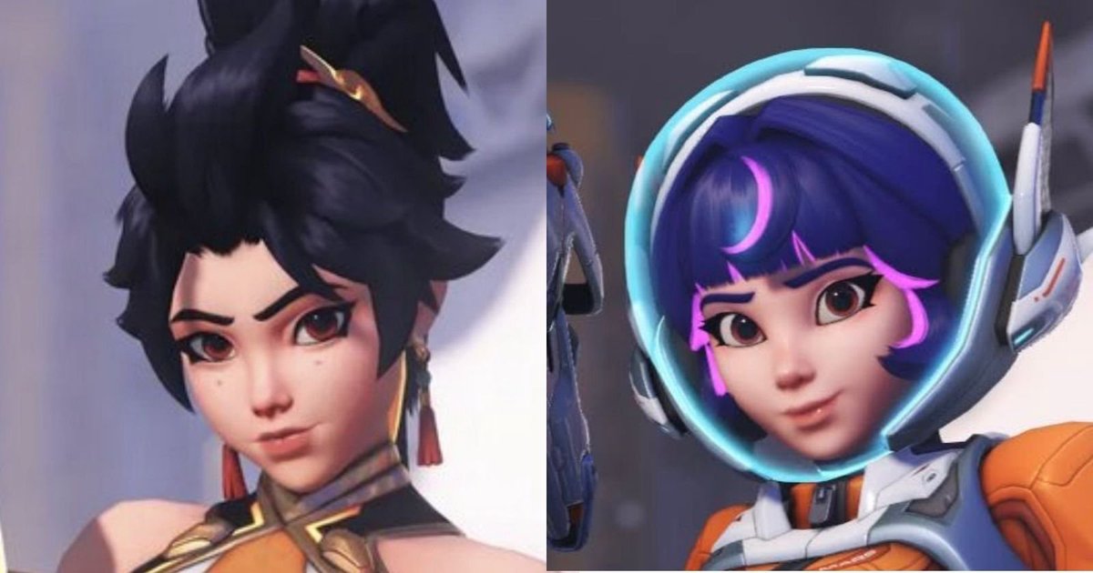 MischiefsYT's tweet photo. If you think Blizzard listening to fan complaints about every new female Overwatch character using the same face model is woke then you are in a state of psychosis and need to seek help.
Anran was a whole different woman in the reveal. It's not woke to point this laziness out. https://t.co/UIJWDjy0YZ
