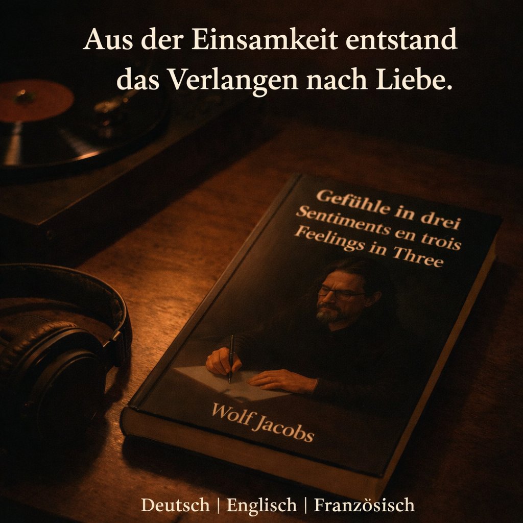 LeLoup_777's tweet photo. Manche Gefühle beginnen in der Stille.
 Andere beginnen in der Einsamkeit.
 Gefühle in drei verbindet Gedichte und Musik in drei Sprachen.

 Im Handel.

https://t.co/YLXjP9NrrJ 

#Gedichte #Poesie #Lyrik #Einsamkeit #Liebe #Gefühle https://t.co/rySOmMdxpg
