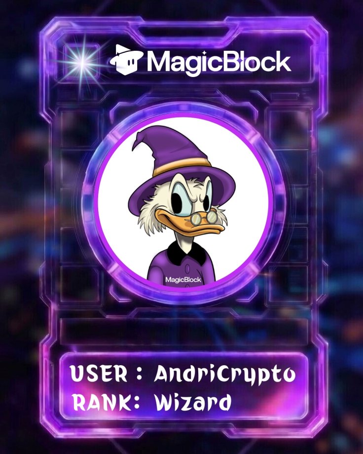 Huge thanks to <a href="/hawk_tyt/">Hawk</a> 

He made my <a href="/magicblock/">MagicBlock ✨⬜</a> Magic Passport - and it looks absolutely top-tier 

If you want yours too, DM <a href="/hawk_tyt/">Hawk</a> (your PFP, username, and your Discord role/rank) 
and share your passport on X