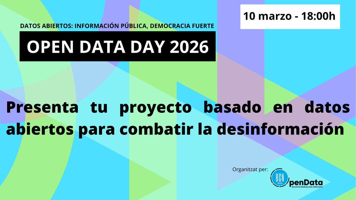 Iniciativa Open Data tweet media
