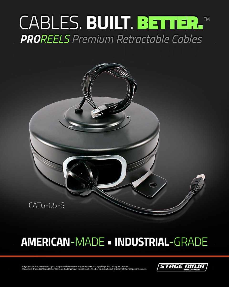 StageNinjaGear's tweet image. CAT6-65-S retractable cable by Stage Ninja.
Reliable data runs with clean deployment and fast strike.

Pull what you need. Retract the rest.

linktr.ee/stageninja 

#StageNinja #cablereel #retractablecable #cat6