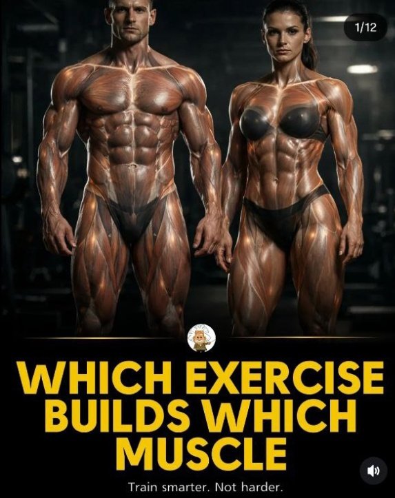 healthh_booster's tweet photo. WHICH EXERCISE BUILDS WHICH MUSCLE..?? 💪

MUST READ THREAD 🧵 https://t.co/wWNlbQQRXH