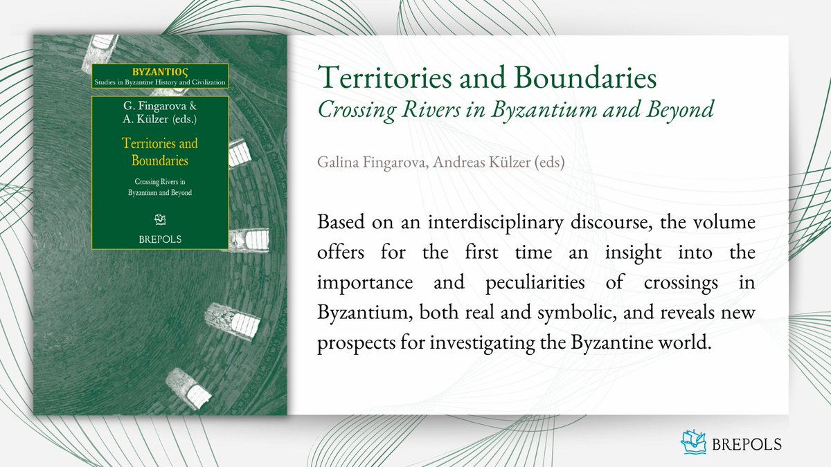 Brepols's tweet image. 𝗧𝗲𝗿𝗿𝗶𝘁𝗼𝗿𝗶𝗲𝘀 𝗮𝗻𝗱 𝗕𝗼𝘂𝗻𝗱𝗮𝗿𝗶𝗲𝘀
𝗖𝗿𝗼𝘀𝘀𝗶𝗻𝗴 𝗥𝗶𝘃𝗲𝗿𝘀 𝗶𝗻 𝗕𝘆𝘇𝗮𝗻𝘁𝗶𝘂𝗺 𝗮𝗻𝗱 𝗕𝗲𝘆𝗼𝗻𝗱
Galina Fingarova, Andreas Külzer (eds)

More Info: bit.ly/4aFDKWC

#Geography #MedievalTwitter #Archaeology #Architecture #Byzantium #History