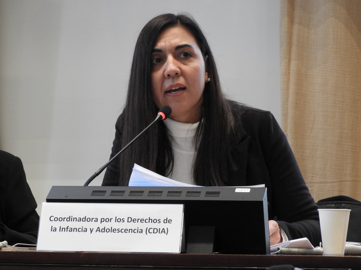 UPRinfo's tweet photo. 🇵🇾#PS52 @CynthiaLFlor de @CDIApy abogó por los derechos de la niñez y recomienda que #Paraguay adopte una ley integral contra el criadazgo, garantice una educación sexual integral, derogue normas regresivas y fortalezca la salud mental y la participación de los #NNA. https://t.co/YpIRfUIaPt