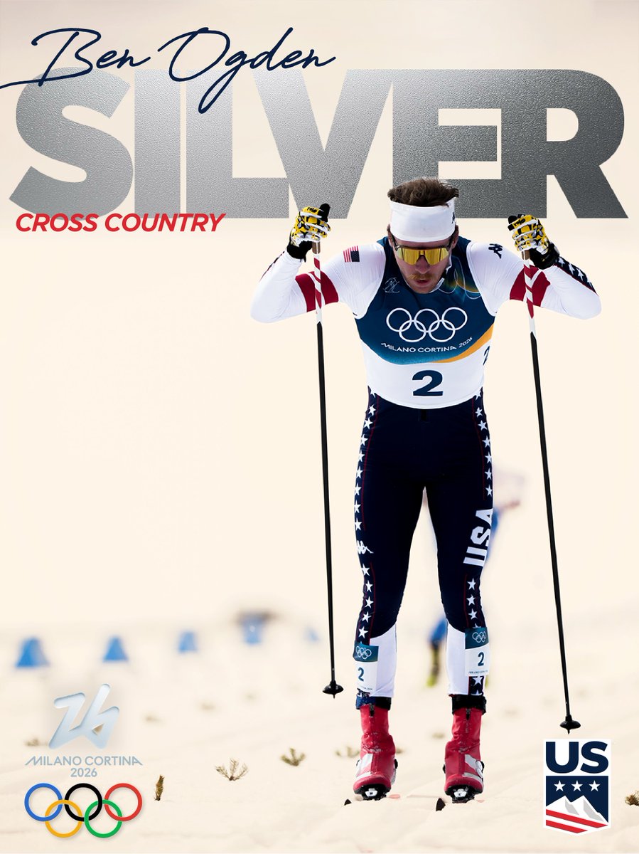 BEN OGDEN SILVER!!! ✅🥈

SECOND in the world to become the first American man to win an Olympic medal since Bill Koch in 1976!!  🇺🇸📣
