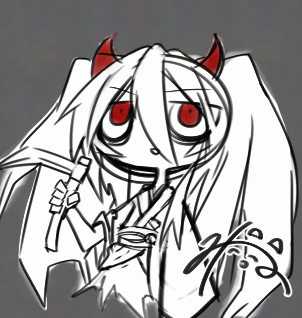 麻雀で不本意にも負けた時に描いた絵です