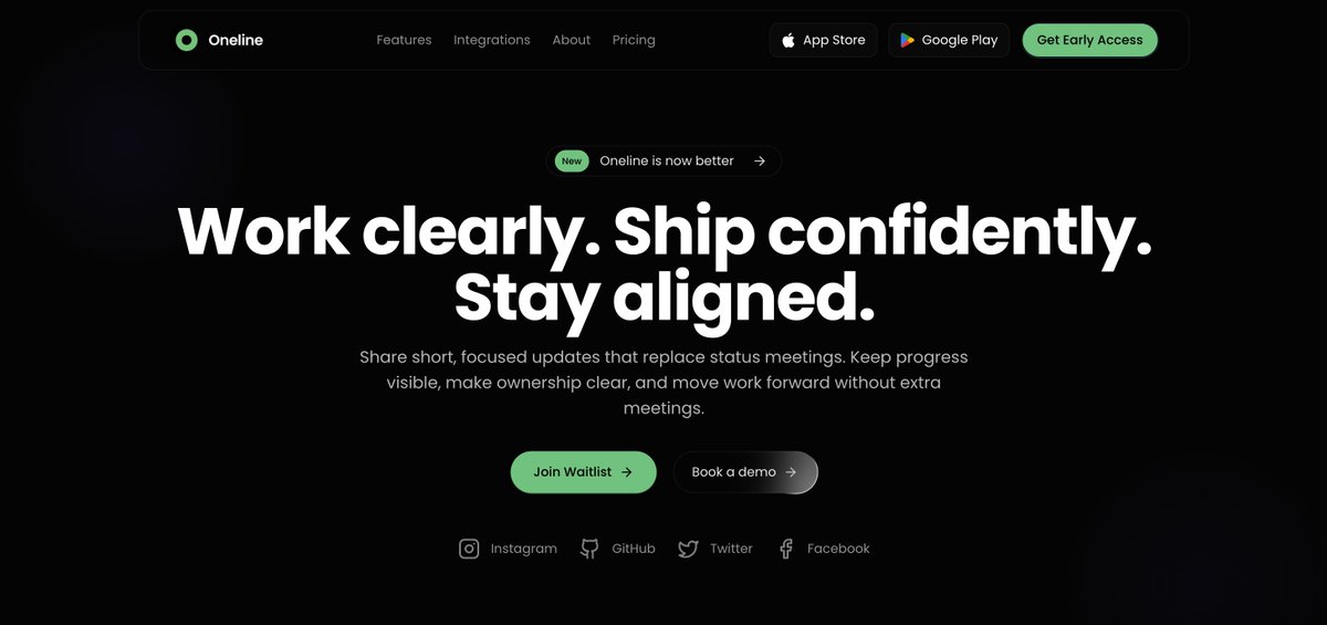Hi, I'm Prosper, a full-stack software engineer.

I'm building <a href="/onelinehq/">Oneline</a>, a better way for teams to collaborate, ship fast, and get things done easily without the stress.

I'd like to connect with founders and techies who are shipping cool stuff in the ecosystem.

If you're into