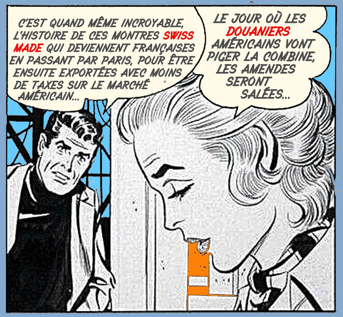 It's incredible, really, the story of these Swiss Made watches that become French when they pass through Paris, only to be exported with lower taxes to the American market
The day American customs officials catch on to the scheme, the fines will be steep
urlr.me/Bvd9s3