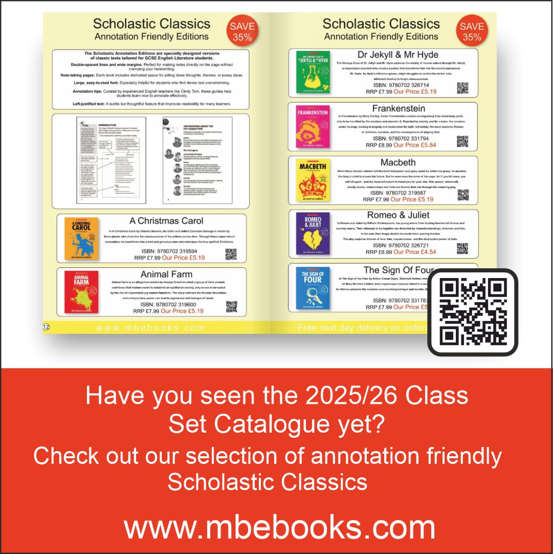 MBE Books - Class Set & Tutor Time book specialist tweet media
