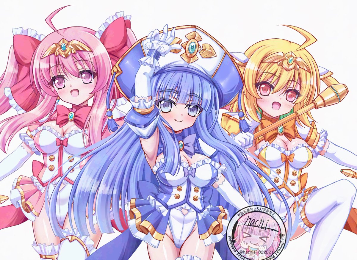 3人並べられたぜb 