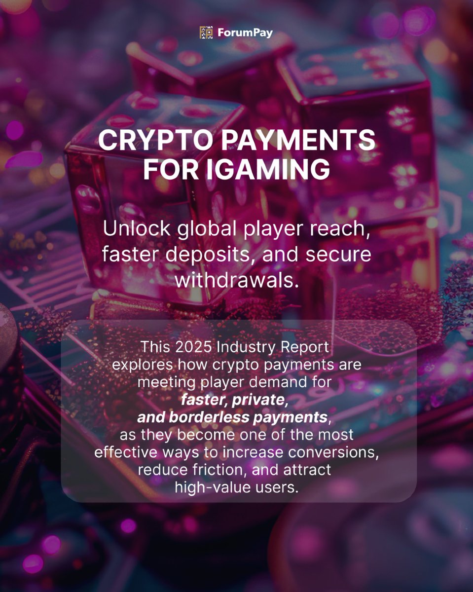 Crypto payments are transforming payments in the iGaming industry.🔥🔥🔥
Nearly 30% of wagers now use crypto, and global adoption is accelerating.
Our new Crypto Payments for iGaming 2025 Report explains how operators are increasing conversions, reducing friction, and reaching