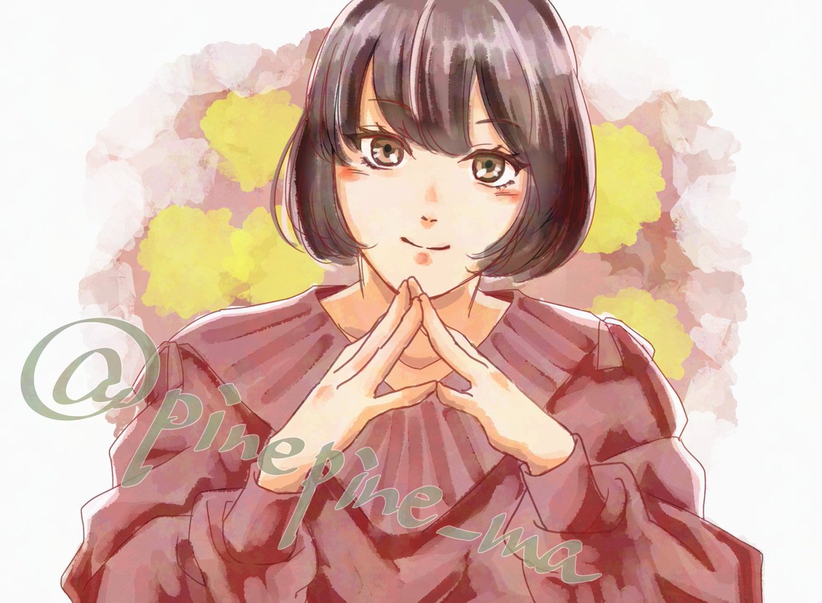 2/10ワンドロ　鶴姫ちゃん
ニットの日だそうなので🧶