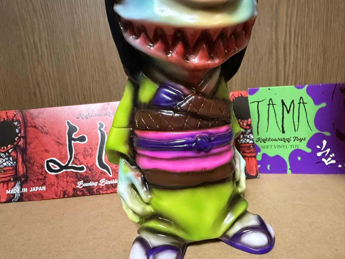 ワンフェス戦利品① 「よしこ」と「TAMA」 かっこわらいさんのソフビは