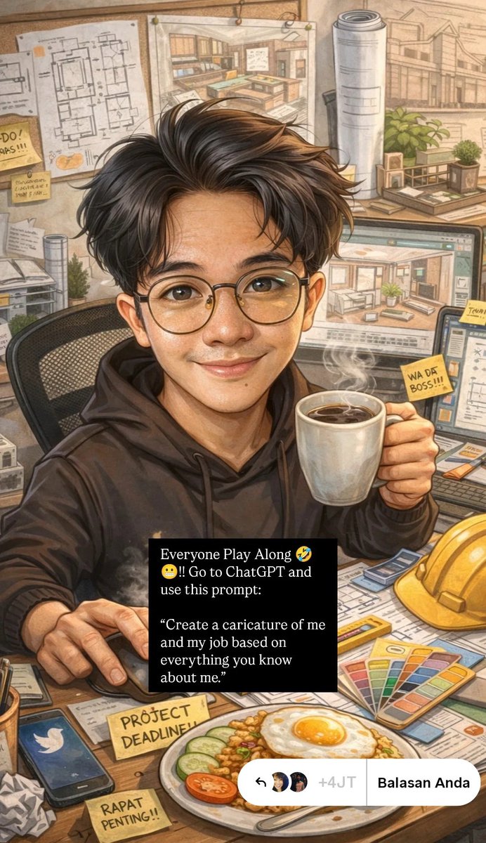 Ngikutin trend di app sebelah, bisa kalian tebak ga nih kerjaan aku apa aja??