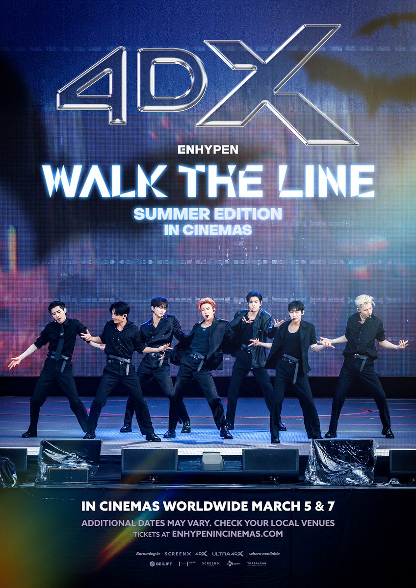 ENHYPEN [WALK THE LINE SUMMER EDITION] IN CINEMAS 4DX Poster