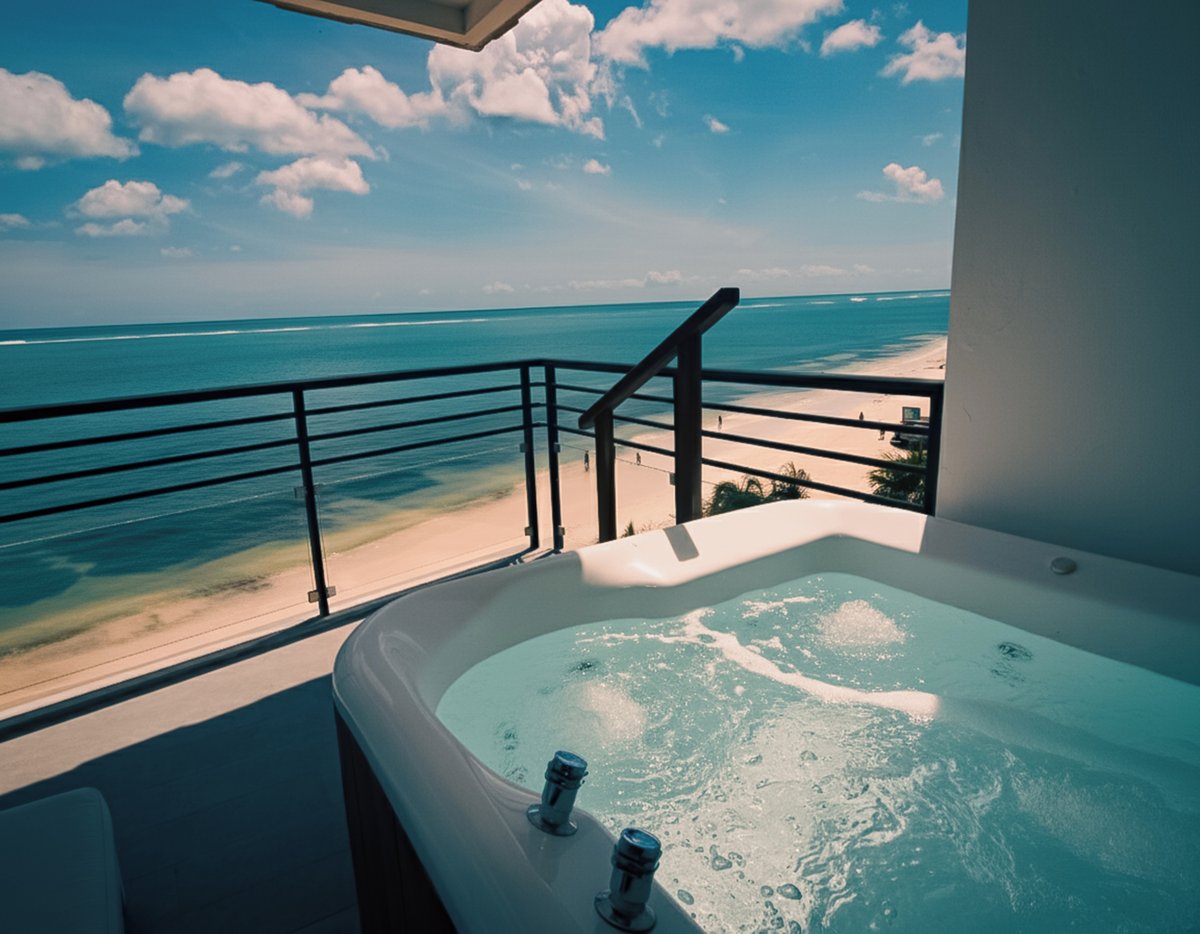 An ocean view of Puerto Morelos, you can only enjoy at #TheFivesOceanfront   🌊✨
👉 Book your experience with us.bit.ly/TheFivesHotels

#TheFivesHotels #RivieraMaya #FeelTheFives