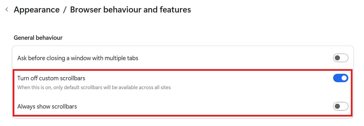 TomasSatala's tweet photo. @zacbowden This! And also Turning off custom scrollbars for better consistency of the browser scrollbar across the web! Does wonders in PWAs, too! https://t.co/z2cJ1urS9e