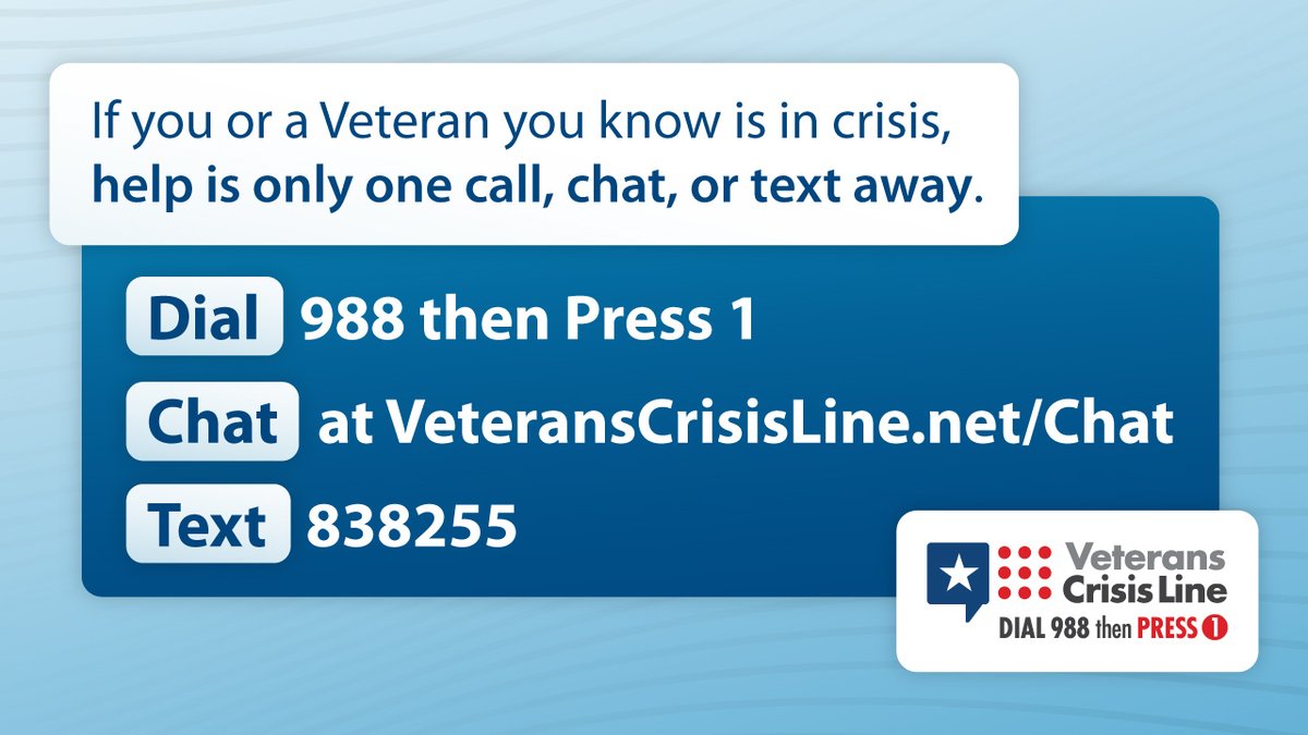 You don’t need to be enrolled in VA health care or benefits to get immediate suicide prevention support. If you or a #Veteran you know needs help, contact the #VeteransCrisisLine right now.
