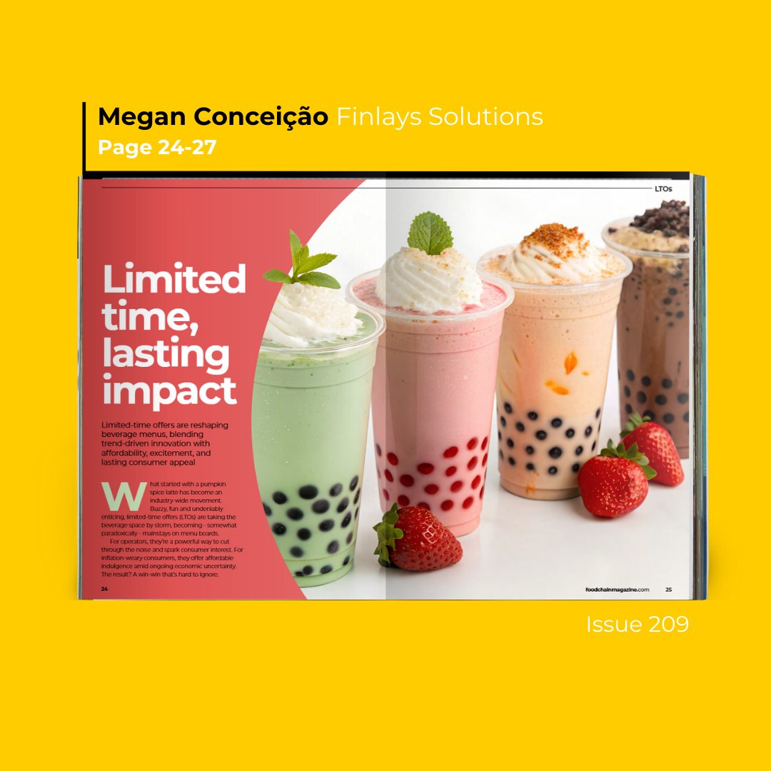 Limited-time drinks have become a permanent strategy.

Finlays Solutions explores how LTOs help beverage brands tap into Gen Z tastes, trend-led flavors, and affordable indulgence, without reworking entire menus.

ow.ly/fy5j50Ycb9p