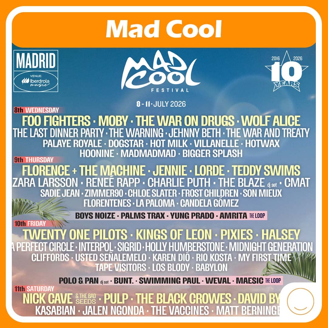 MHappyPeople's tweet photo. Hemos vueltoooo! Y vamos a darle mucha caña con los mejores planes en Madrid a nuestra cuenta así que síguela para que no te pierdas nada!!!! Mad Cool confirma nuevos artistas y que sepas que se están acabando los abonos así que date prisa!!! 
https://t.co/tpnH6en3RO https://t.co/gkYi3ZOJlG