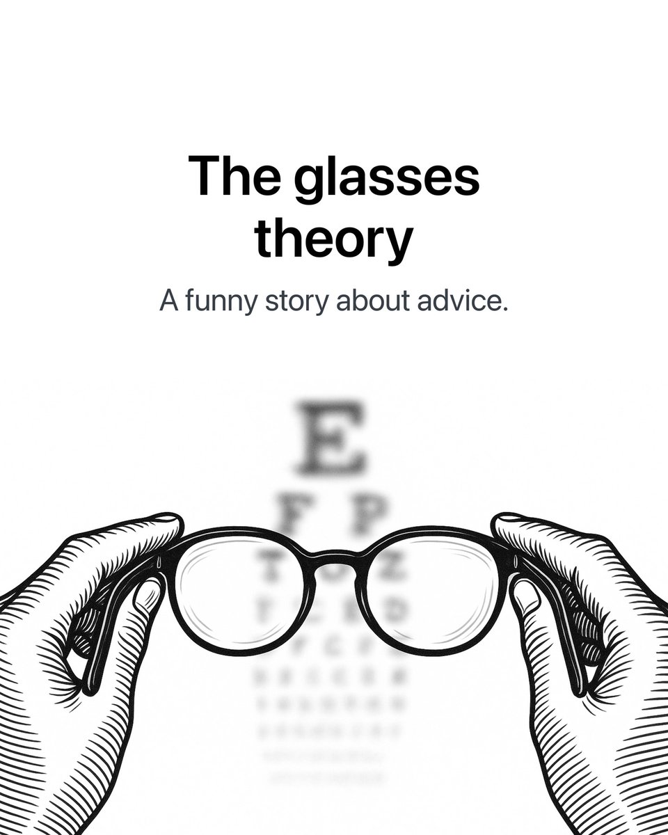 philosophysage's tweet image. The glasses theory 

// Thread //