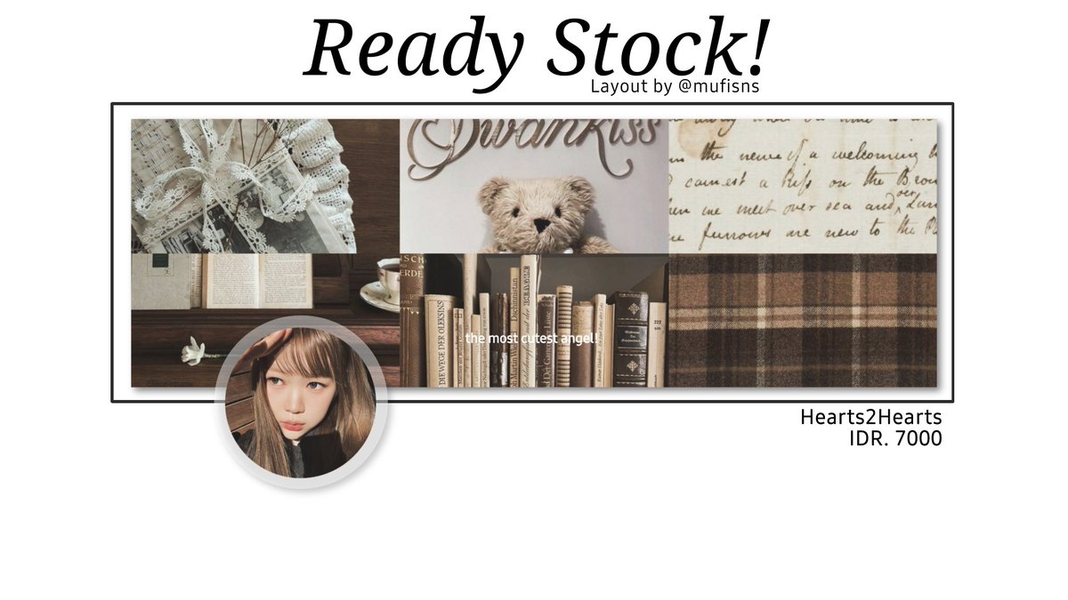 mufisns's tweet image. ⠀
#zonauang |  repost  are  highly  appreciated!  
haloo,   aku    bawa    layout    terbaru  serba 
hearts2hearts  yang   bisa   di   take   lewat  dm! 
IDR.  ﹫ 7.OOO  get  2  ava  (jpg &amp;amp; png)
payment   :   QRIS.   ┈┈──┈┈──┈┈──  ️️️❤︎ 
 ️️