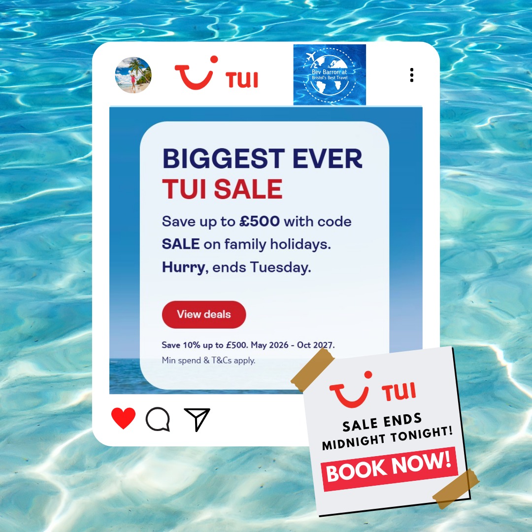 BevBarron's tweet photo. 😍✈️⛱️🏝️🏖️ Ends tonight - for the best price on your Tui holiday Call/WhatsApp 07583867852
Wont be beaten on price!
https://t.co/t4FmMNt7TF https://t.co/U73C1gdqQ3