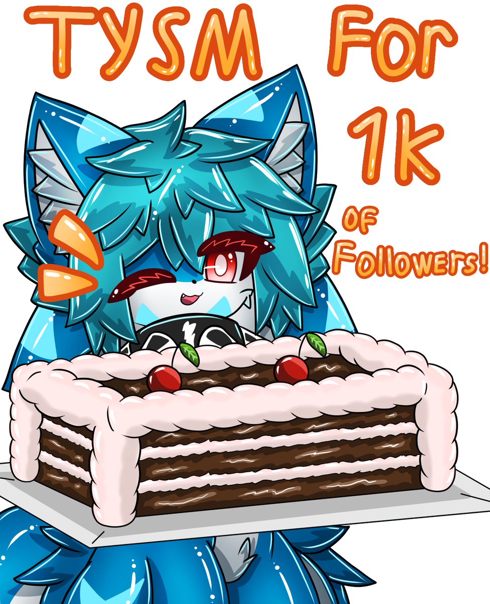 YAAAY TYSM FOR 1K OF FOLLOWERS‼️

To celebrate this, I have prepared for you the most delicious strawberry cake 🎂

Enjoy it UwU