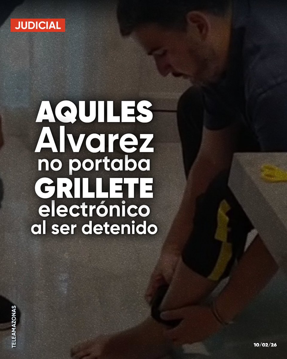 Caso Goleada: Aquiles Alvarez no portaba el grillete electrónico cuando fue detenido en su casa, según Fiscalía. Esta es su situación f.mtr.cool/rypjinyvrh
