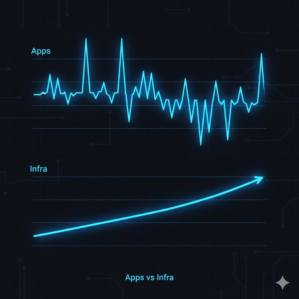 🧵 Why Infra Wins Cycles (While Apps Come &amp; Go)

Every cycle, new apps dominate headlines. Every cycle, most of them fade.

But infrastructure keeps compounding quietly underneath.

Here's why infra becomes the biggest winner in Web3
