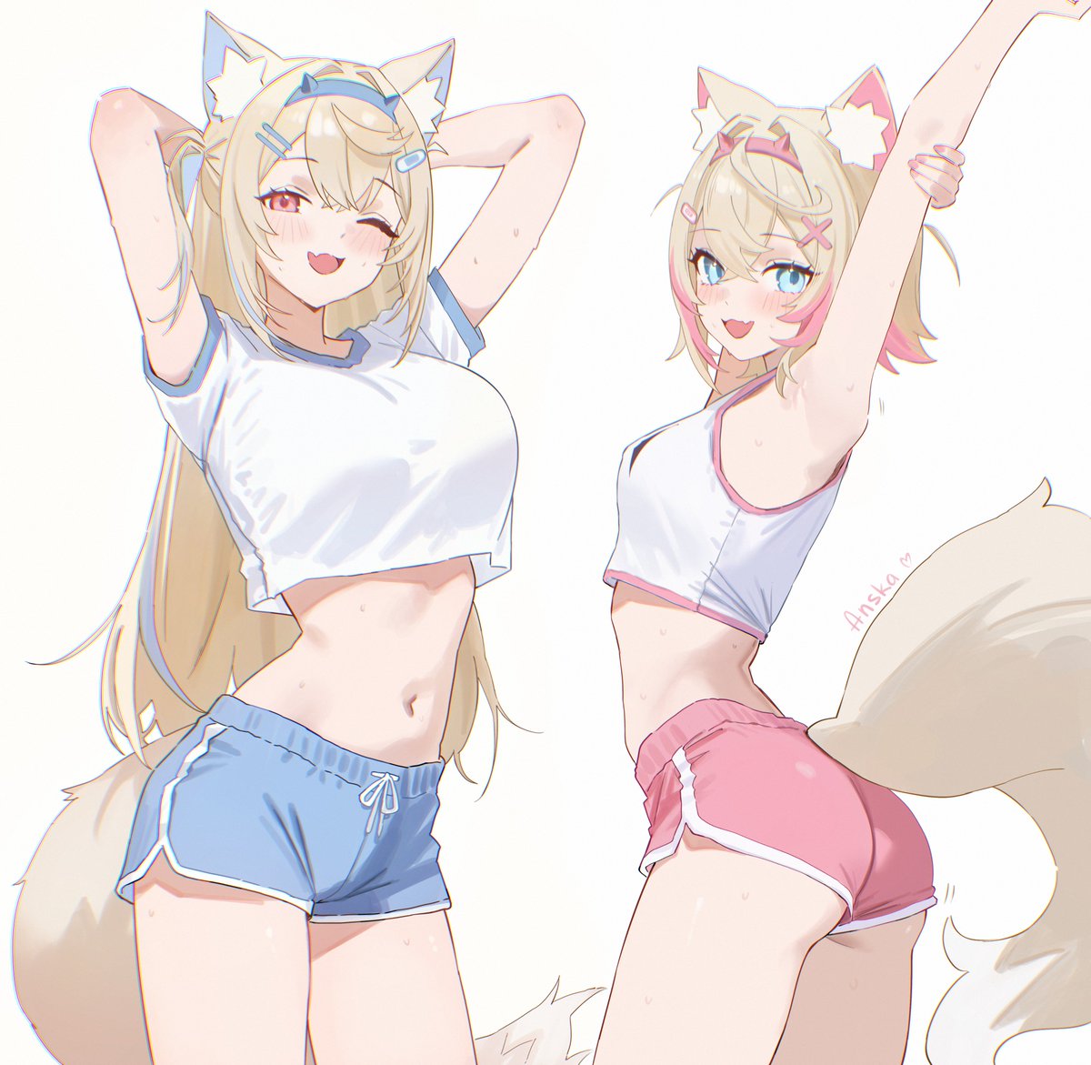 anska_art's tweet image. Who will you warm up with? 💙🩷🐾
#FWMCpix