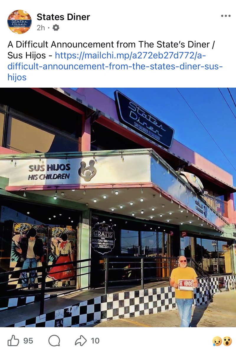 Este si me dolió, no solo era un restaurante, era una fundación de apoyo a jóvenes. Este si lo voy a extrañar.