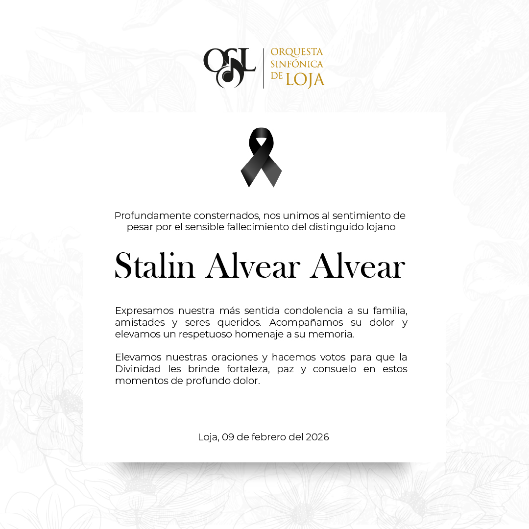 Sentimos profundamente la partida del intelectual Stalin Alvear Alvear. Que su alma trascienda y permanezca en la memoria de quienes valoramos su pensamiento y legado. 🤍🕊