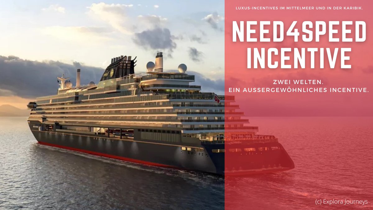 Performance trifft Ozeanluxus. 🏎️🚢

<a href="/ExploraJourneys/">Explora Journeys</a> ist unser neuer Premium-Partner!

Exklusive Incentives im Mittelmeer, in der Karibik &amp; zur Formel 1 in Monte-Carlo.

👉 Mehr erfahren: need4speed.at/Incentives/Kre…

#Incentive #LuxuryTravel #need4speed #ExploraJourneys #MonacoGP