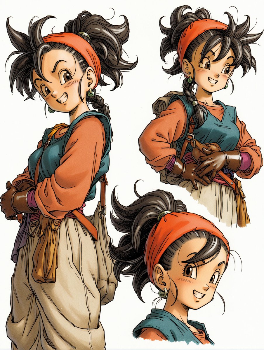 DaveX_GraphX's tweet photo. Des recherches de personnages ( toujours pour DB Fire ). https://t.co/25tpBte8Ls