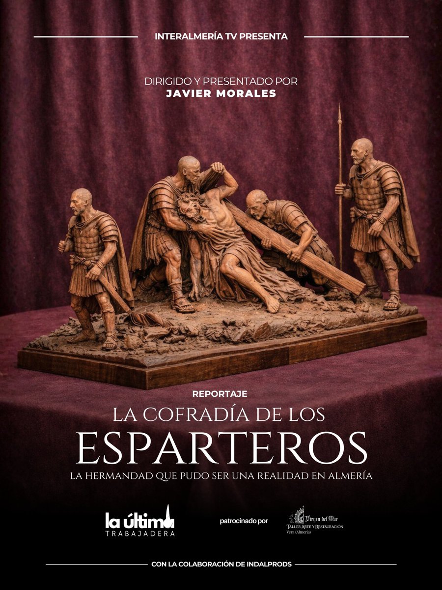 ¡Hoy tenemos nuevo programa!

Nos acercamos, con un nuevo reportaje, a la fascinante historia de una cofradía, la de los Esparteros, un proyecto de hermandad que llegó a tener un boceto en barro de su paso de misterio. 

¡Te esperamos a las 21:30h en <a href="/interalmeriatv/">Interalmería TV</a>!