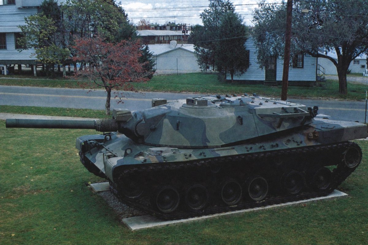 The XM803 prototype tank armed with 152mm gun/launcher, finished