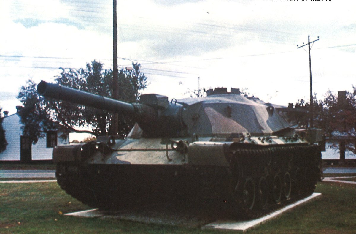 The XM803 prototype tank armed with 152mm gun/launcher, finished