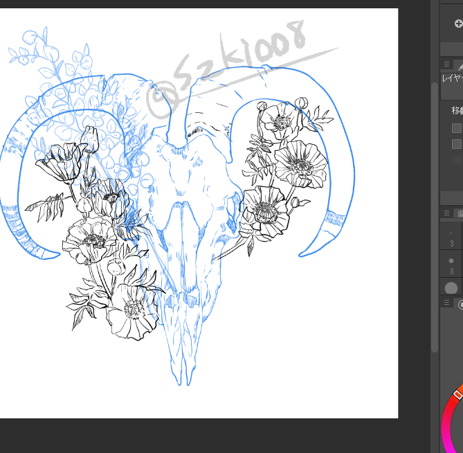 配布でなくてboothのヘッダー用に久々にこのシリーズ描いてるんですが