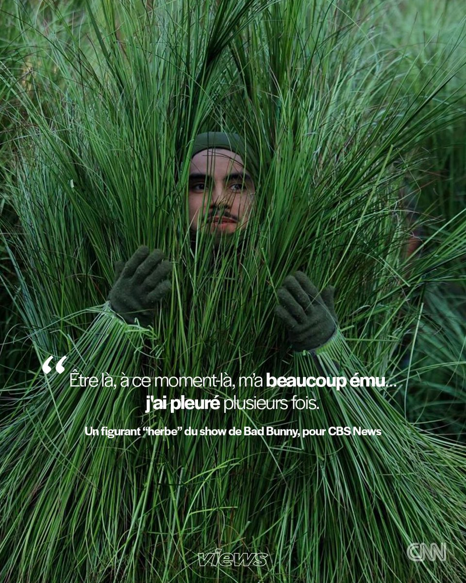 viewsfrance's tweet photo. Les retours d’expérience des figurants “herbe” du show de Bad Bunny au Super Bowl.

Crédits : Getty / Andrew Athias / @douamoua https://t.co/1JPOZRkXyE
