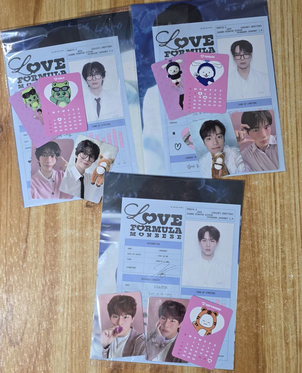 [wts lfb ph]
2026 MONSTA X SEASON'S GREETINGS (TINGI)

Price: 550 PHP ea set 

- Onhand 
- 2 days reservation 

Dm to order 😊🍀