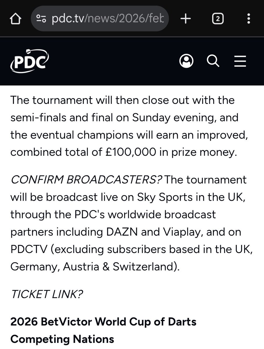 singlebulldarts's tweet photo. Kann mal endlich jemand der PDC den Ticket-Link zum World Cup schicken? #darts https://t.co/gIiNH0jkO2