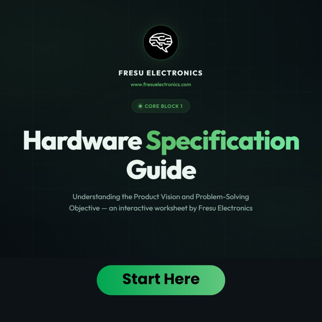 Hardware Specification Guide - FREE

You can get access to the Free guide here: fresuelectronics.com/hardware-guide…

- Dario