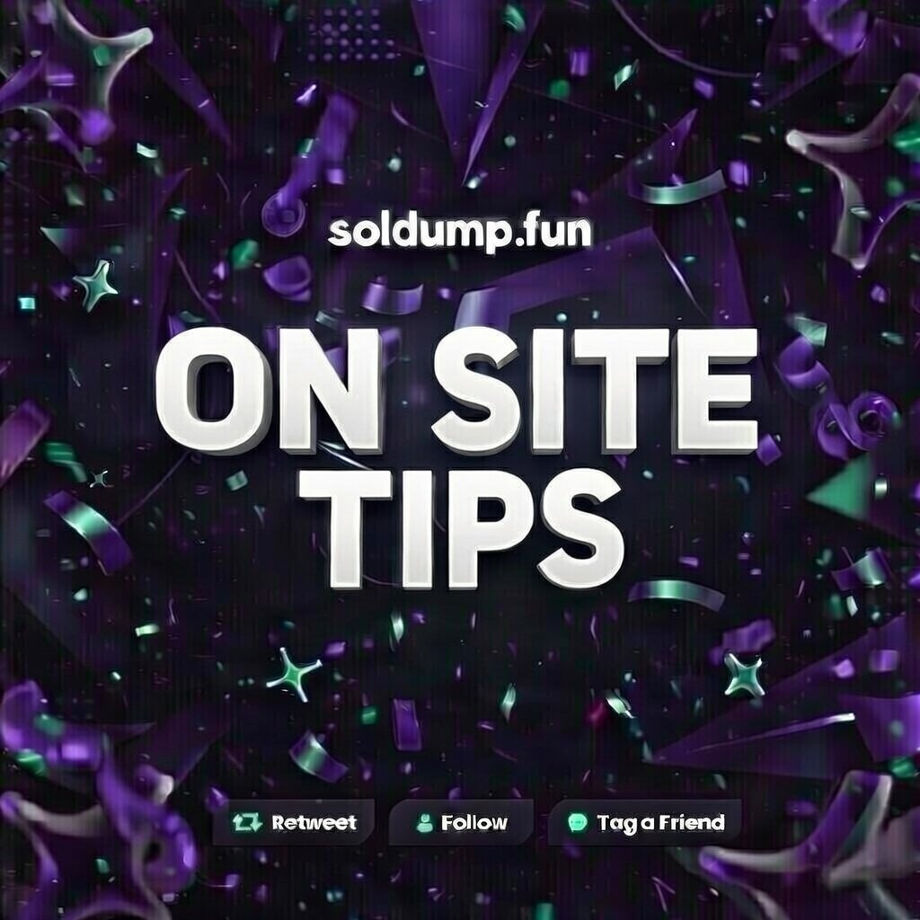 💰5 Sol Voucher soldump.fun Giveaway - 5 winners, 1 SOL each!

✅Follow <a href="/soldumpdotfun/">soldump</a>
✅Make an Account on soldump.fun
✅Reply With User