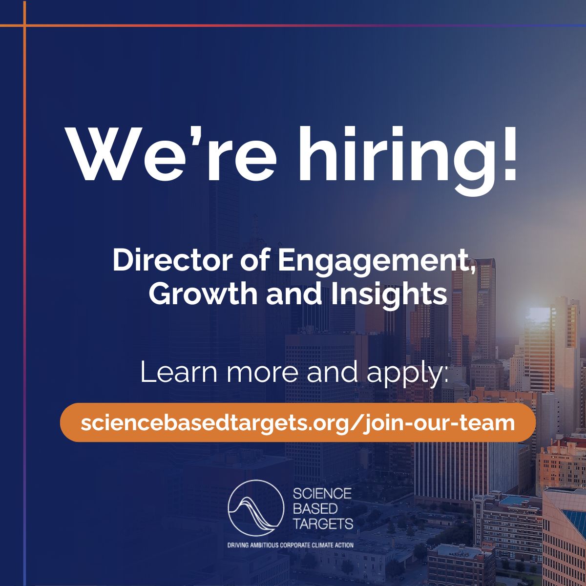 Science Based Targets initiative tweet media