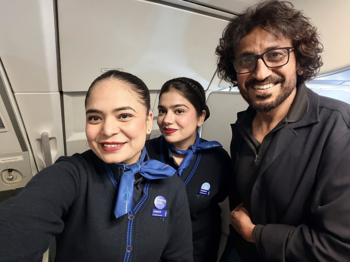 vinodkapri's tweet photo. An appreciation shoutout to lead crew member #Samiya and her wonderful team on @IndiGo6E IndiGo (6E 6776) for the warmth, care, and love shown to #Pihu and me 💕
Small gestures, big hearts.
Also, loved the lentil & feta salad with vegetable galouti. Absolutely delicious!
(Just one request… please increase the quantity 😄 Had to ask for another serving.)
Watching the love for my previous film #Pihu still coming in-this beautiful note felt like icing on a tres leches cake ❤️✈️